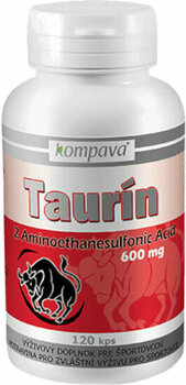 Anabolizantes e estimulantes pré-treino Kompava Taurine 120 Capsules Anabolizantes e estimulantes pré-treino - 2