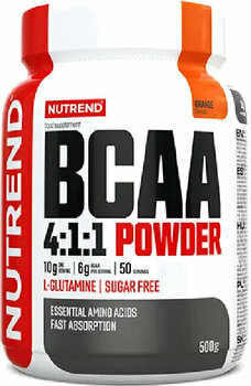 Aminokyseliny / BCAA NUTREND BCAA 4:1:1 Powder Pomeranč 500 g Aminokyseliny / BCAA - 2