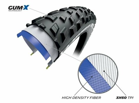 Trekking kerékpár gumiabroncs Michelin Force XC2 29/28" (622 mm) Black Trekking kerékpár gumiabroncs - 4