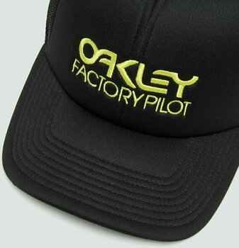Cyklistická čepice Oakley Factory Pilot Trucker Hat Black/Sulphur UNI Kšiltovka - 3