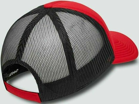 Cyklistická čepice Oakley Factory Pilot Trucker Hat Redline/Uniform Gray UNI Kšiltovka - 2