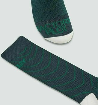 Cyklo ponožky Oakley Factory Pilot MTB Crew Sock Hunter Green M Cyklo ponožky - 4