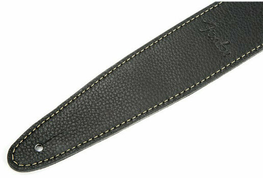 Leather guitar strap Fender 2'' Artisan Crafted Leather guitar strap Black - 2