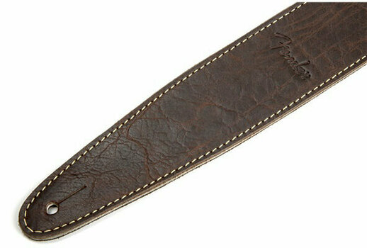 Leather guitar strap Fender 2'' Artisan Crafted Leather guitar strap Brown - 2