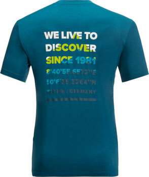 Friluftsliv T-shirt Jack Wolfskin Hiking S/S T M Blue Daze M T-shirt - 2