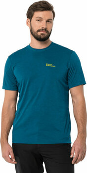 Outdoor T-Shirt Jack Wolfskin Hiking S/S T M Blue Daze M T-Shirt - 3