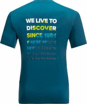 T-shirt de exterior Jack Wolfskin Hiking S/S T M Blue Daze L T-Shirt - 2