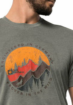 Outdoor T-Shirt Jack Wolfskin Hiking S/S T M Gecko Green S T-Shirt - 4
