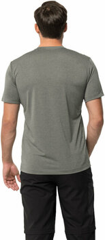 T-shirt de exterior Jack Wolfskin Hiking S/S T M Gecko Green M T-Shirt - 3