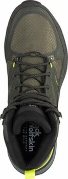 Pantofi trekking de bărbați Jack Wolfskin Force Striker Texapore Mid M Lime/Dark Green 41 Pantofi trekking de bărbați - 5
