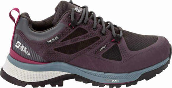 Womens Outdoor Shoes Jack Wolfskin Force Striker Texapore Low W Purple/Grey 37 Womens Outdoor Shoes - 2