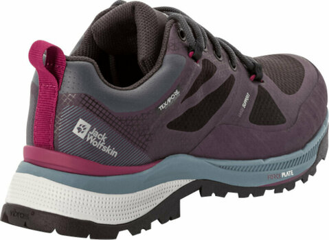 Womens Outdoor Shoes Jack Wolfskin Force Striker Texapore Low W Purple/Grey 37 Womens Outdoor Shoes - 3