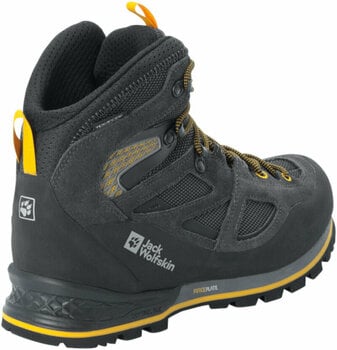 Mens Outdoor Shoes Jack Wolfskin Force Crest Texapore Mid M Black/Burly Yellow XT 41 Mens Outdoor Shoes - 3