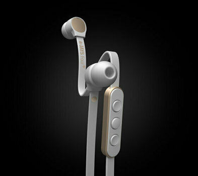 En la oreja los auriculares Jays a-Jays Four + iOS White/Gold - 2