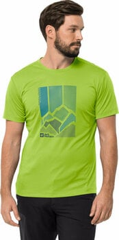 Outdoor T-Shirt Jack Wolfskin Peak Graphic T M Fresh Green M T-Shirt - 2
