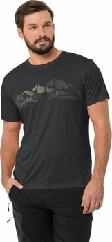 Friluftsliv T-shirt Jack Wolfskin Peak Graphic T M Phantom XL T-shirt - 2