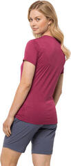 Outdoorové tričko Jack Wolfskin Crosstrail Graphic T W Sangria Red One Size Tričko - 2