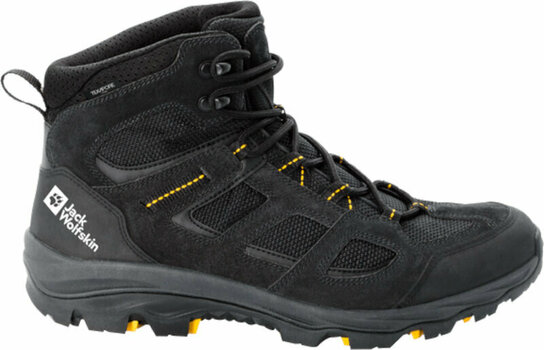 Mens Outdoor Shoes Jack Wolfskin Vojo 3 Texapore Mid M Black/Burly Yellow 41 Mens Outdoor Shoes - 2