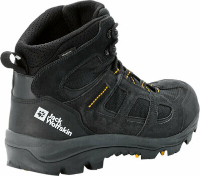 Mens Outdoor Shoes Jack Wolfskin Vojo 3 Texapore Mid M Black/Burly Yellow 41 Mens Outdoor Shoes - 3