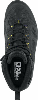 Moški pohodni čevlji Jack Wolfskin Vojo 3 Texapore Mid M Black/Burly Yellow 41 Moški pohodni čevlji - 5