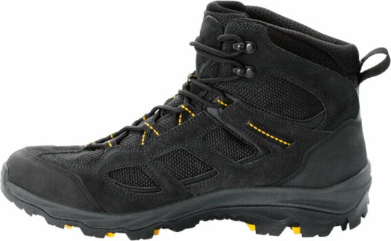 Mens Outdoor Shoes Jack Wolfskin Vojo 3 Texapore Mid M Black/Burly Yellow 44,5 Mens Outdoor Shoes - 4