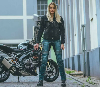 Motorcykel-jeans Trilobite 661 Parado Slim Fit Ladies Level 2 Blue 30 Motorcykel-jeans - 9