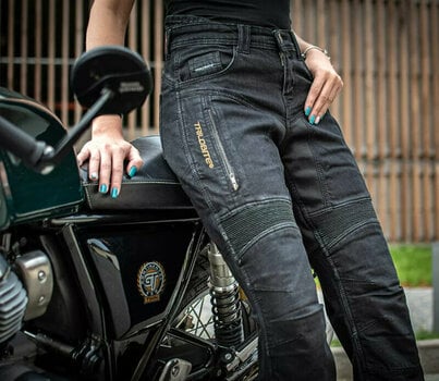 Motorcycle Jeans Trilobite 661 Parado Slim Fit Ladies Level 2 Black 26 Motorcycle Jeans - 7