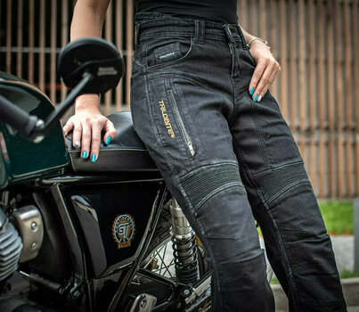 Džíny na motorku Trilobite 661 Parado Slim Fit Ladies Level 2 Black W34/L32 Džíny na motorku - 7