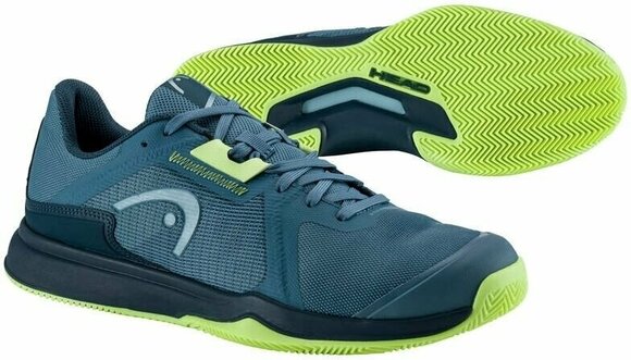 Men´s Tennis Shoes Head Sprint Team 3.5 Clay Men Bluestone/Light Green 46 Men´s Tennis Shoes - 3