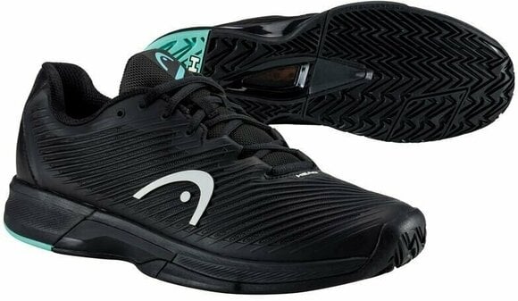 Men´s Tennis Shoes Head Revolt Pro 4.0 Men Black/Teal 46 Men´s Tennis Shoes - 4