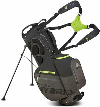 Golf Bag Big Max Dri Lite Hybrid Plus Black/Storm Charcoal/Lime Golf Bag - 2