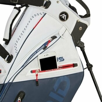 Golf Bag Big Max Dri Lite Hybrid Plus White/Navy/Red Golf Bag - 11