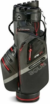 Golf Bag Big Max Aqua Silencio 4 Organizer Charcoal/Black/Red Golf Bag - 2