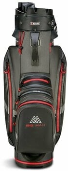 Cart Bag Big Max Aqua Silencio 4 Organizer Charcoal/Black/Red Cart Bag - 3