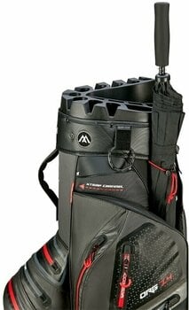 Golf Bag Big Max Aqua Silencio 4 Organizer Charcoal/Black/Red Golf Bag - 8