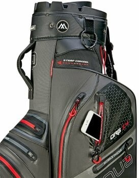 Saco de golfe Big Max Aqua Silencio 4 Organizer Charcoal/Black/Red Saco de golfe - 9