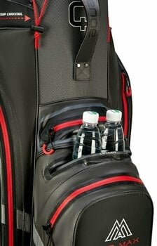 Golf Bag Big Max Aqua Silencio 4 Organizer Charcoal/Black/Red Golf Bag - 10
