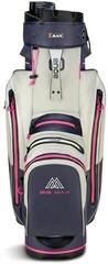 Cart Bag Big Max Aqua Silencio 4 Organizer Steel Blue/Off White/Fuchsia Cart Bag - 2