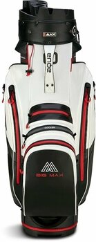 Golf torba Cart Bag Big Max Aqua Silencio 4 Organizer White/Black/Red Golf torba Cart Bag - 3