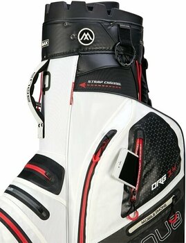 Golf Bag Big Max Aqua Silencio 4 Organizer White/Black/Red Golf Bag - 9
