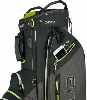 Golf Bag Big Max Aqua Tour 4 Black/Storm Charcoal/Lime Golf Bag - 10