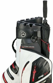 Golf Bag Big Max Aqua Silencio 4 Organizer White/Black/Red Golf Bag - 11