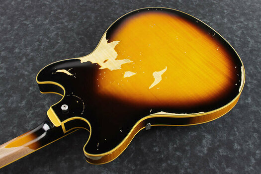 Guitare semi-acoustique Ibanez ASV100FMD Yellow Sunburst Low Gloss - 3