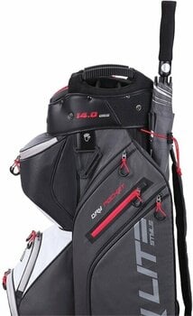 Golf Bag Big Max Dri Lite Style Charcoal/Black/White/Red Golf Bag - 8