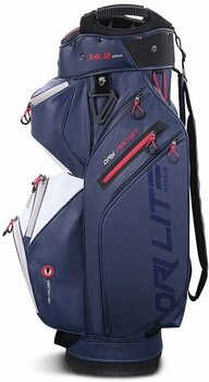 Cart Bag Big Max Dri Lite Style Navy/White/Red Cart Bag - 3