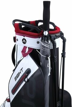 Golf torba Stand Bag Big Max Aqua Eight G White/Black/Merlot Golf torba Stand Bag - 8