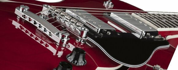 Semiakustická gitara Dean Guitars Colt Semi Hollow Body w/Piezo - Trans Red - 4