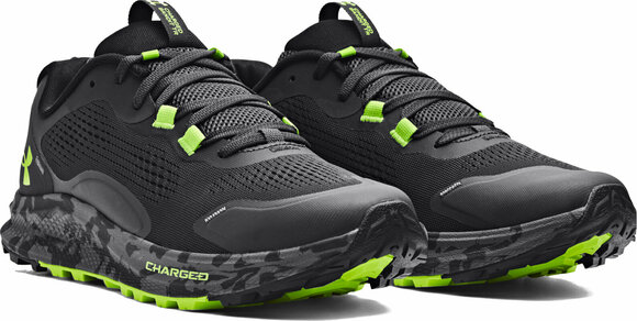 Trailová bežecká obuv Under Armour Men's UA Charged Bandit Trail 2 Running Shoes Jet Gray/Black/Lime Surge 44 Trailová bežecká obuv - 3