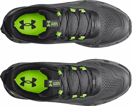 Trailová bežecká obuv Under Armour Men's UA Charged Bandit Trail 2 Running Shoes Jet Gray/Black/Lime Surge 44 Trailová bežecká obuv - 4