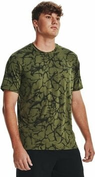 T-shirt de fitness Under Armour Men's UA Rush Energy Print Short Sleeve Marine OD Green/Black XS T-shirt de fitness - 4